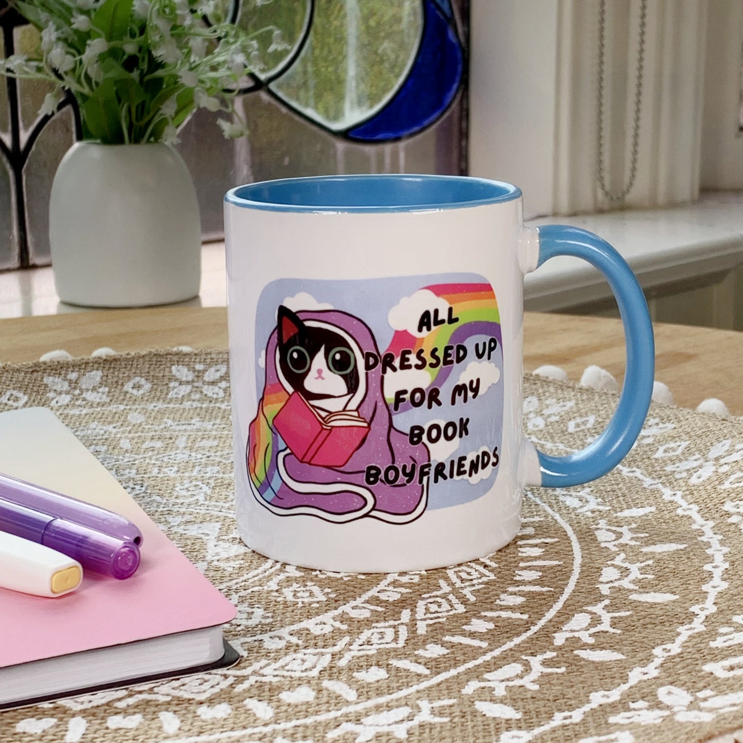 All Dressed Up for My Book Boyfriends - Ceramic Mug