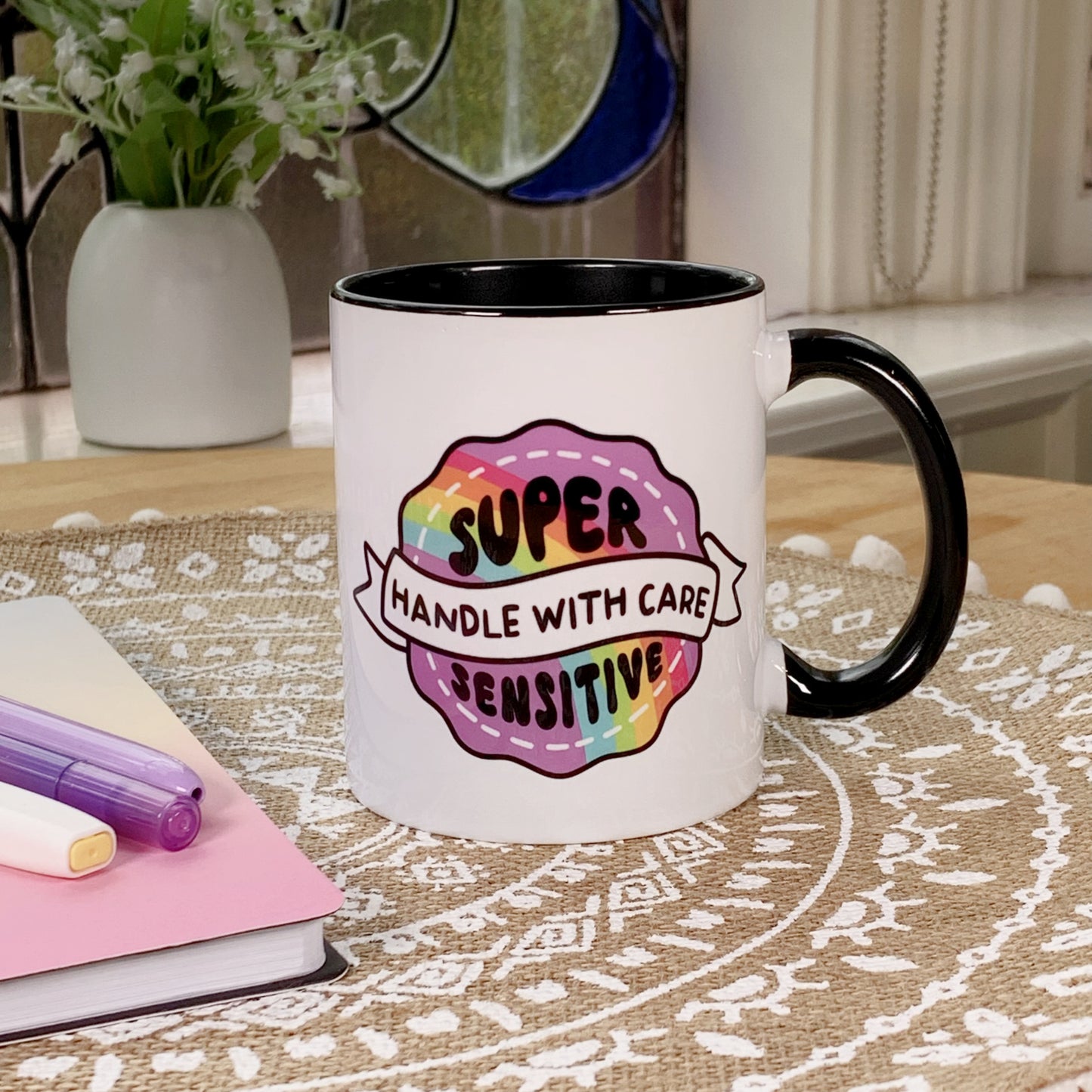 Super Sensitive Handle With Care - Ceramic Mug