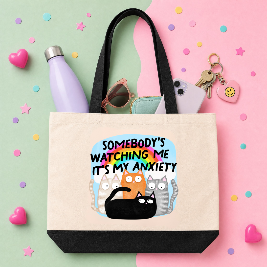 MTO Tote Bag - Somebodys Watching MeIts My Anxiety