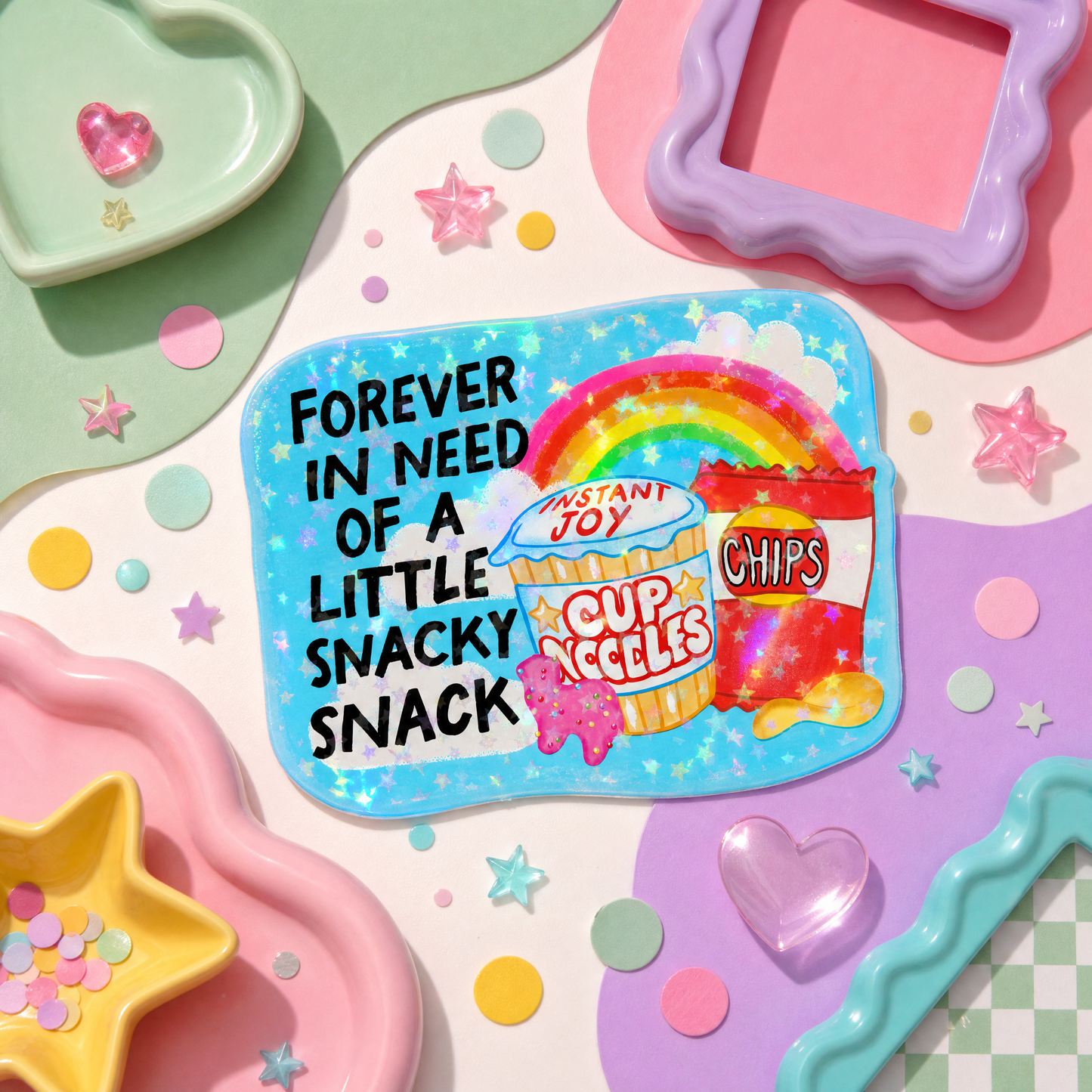 Forever in Need of a Little Snacky Snack - Vinyl Sticker