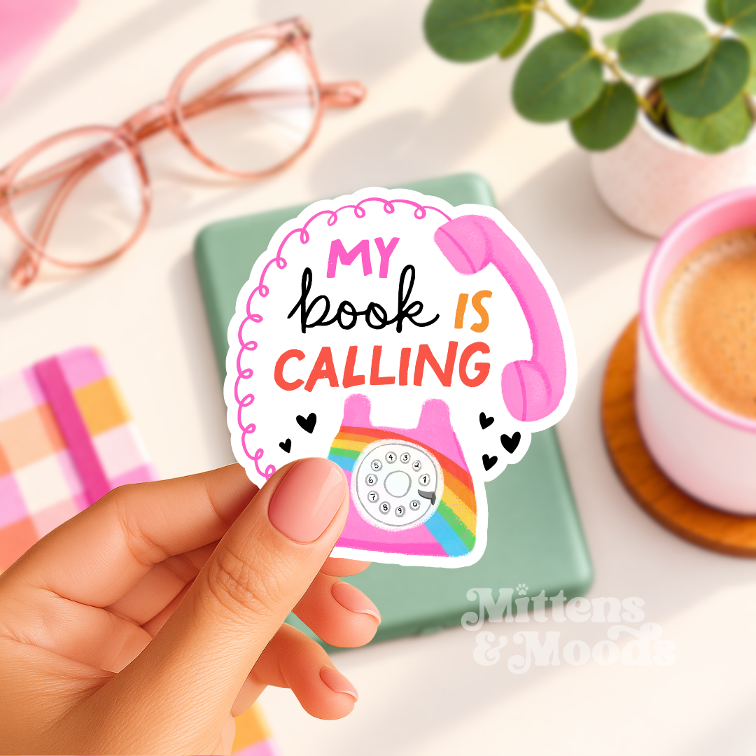 My Book is Calling - Vinyl Sticker