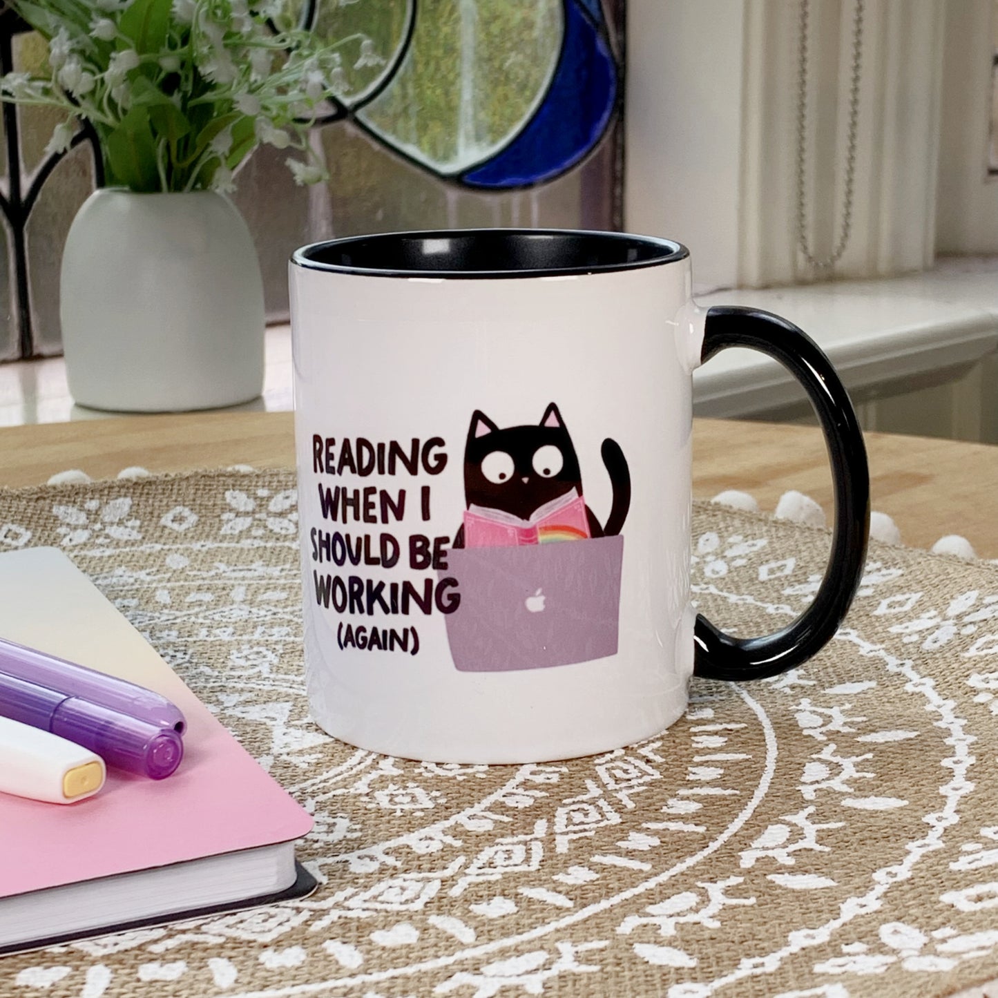 Reading When I Should Be Working Again - Ceramic Mug