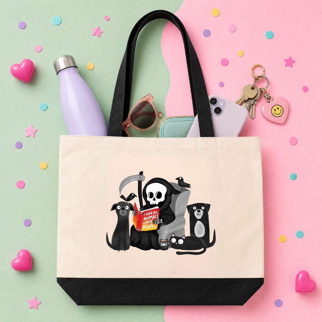 MTO Tote Bag - I Love All Animals and Hate People