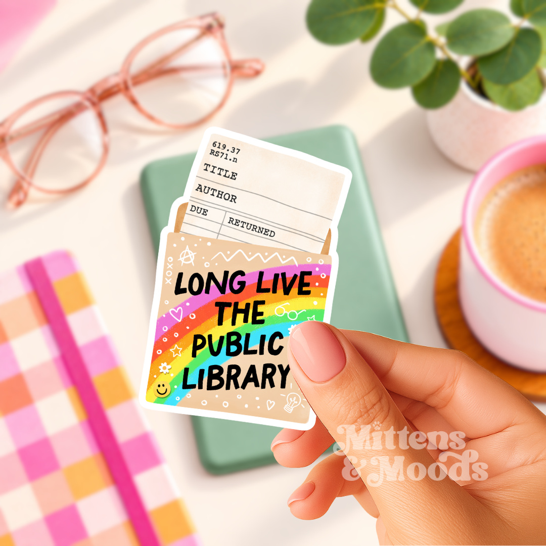 Long Live the Public Library - Vinyl Sticker