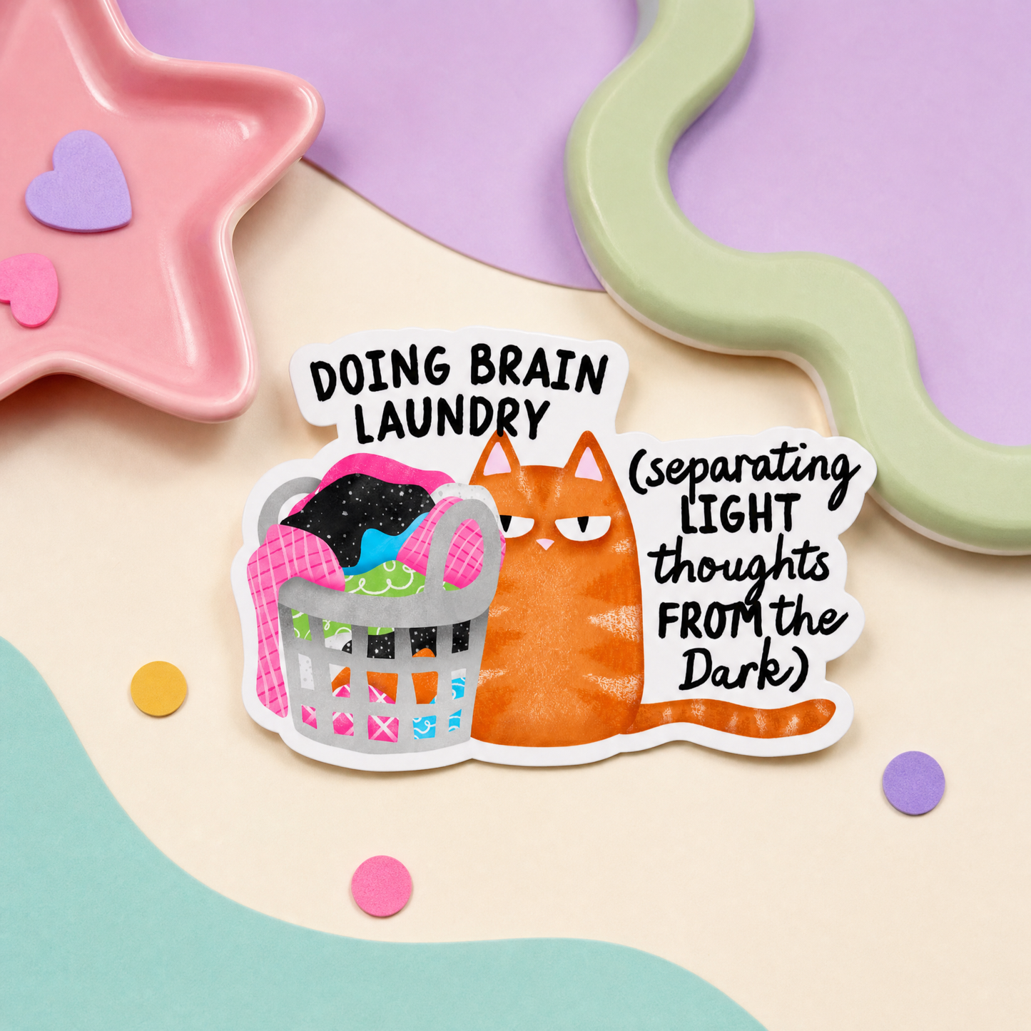Doing Brain Laundry - Vinyl Sticker