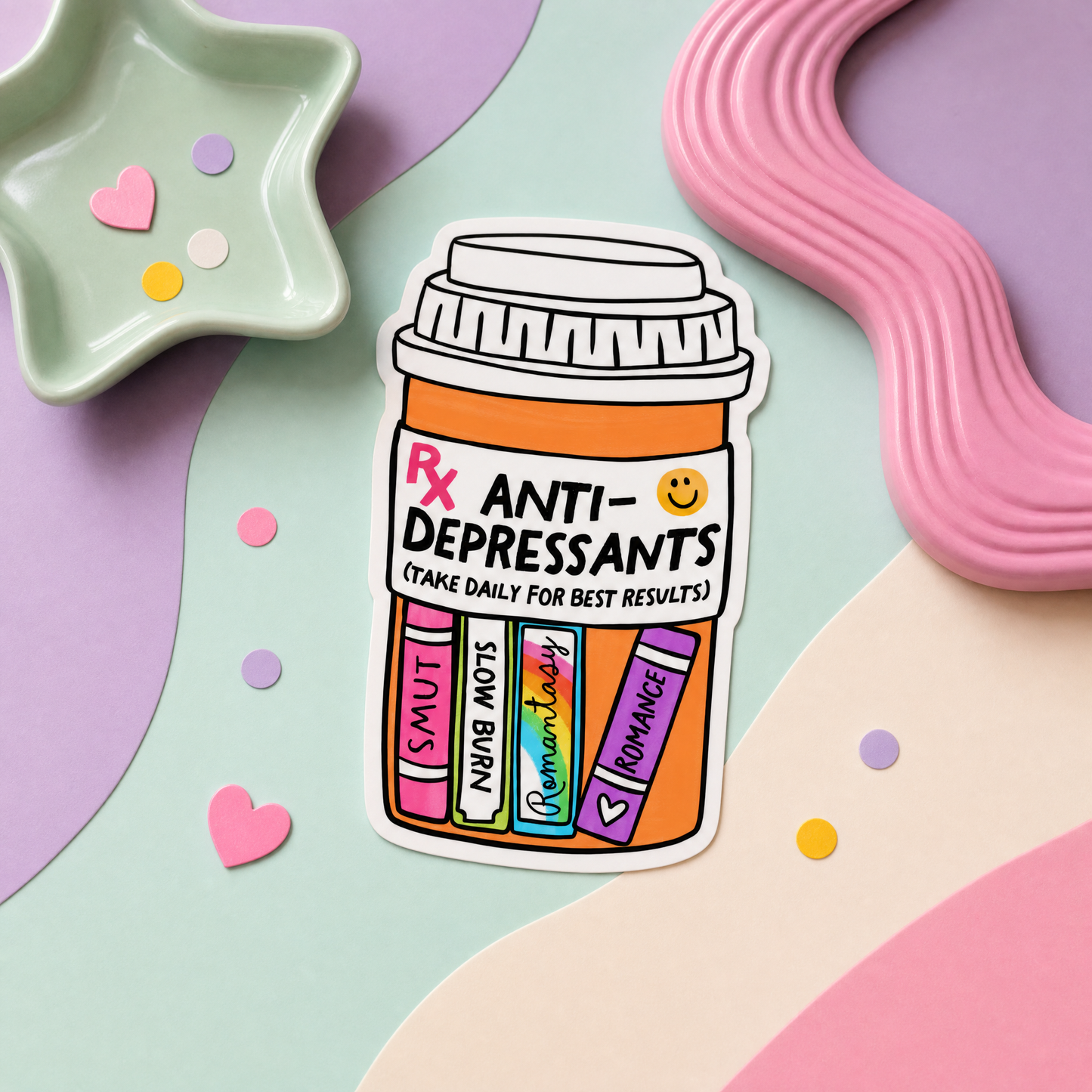Antidepressants Books - Vinyl Sticker