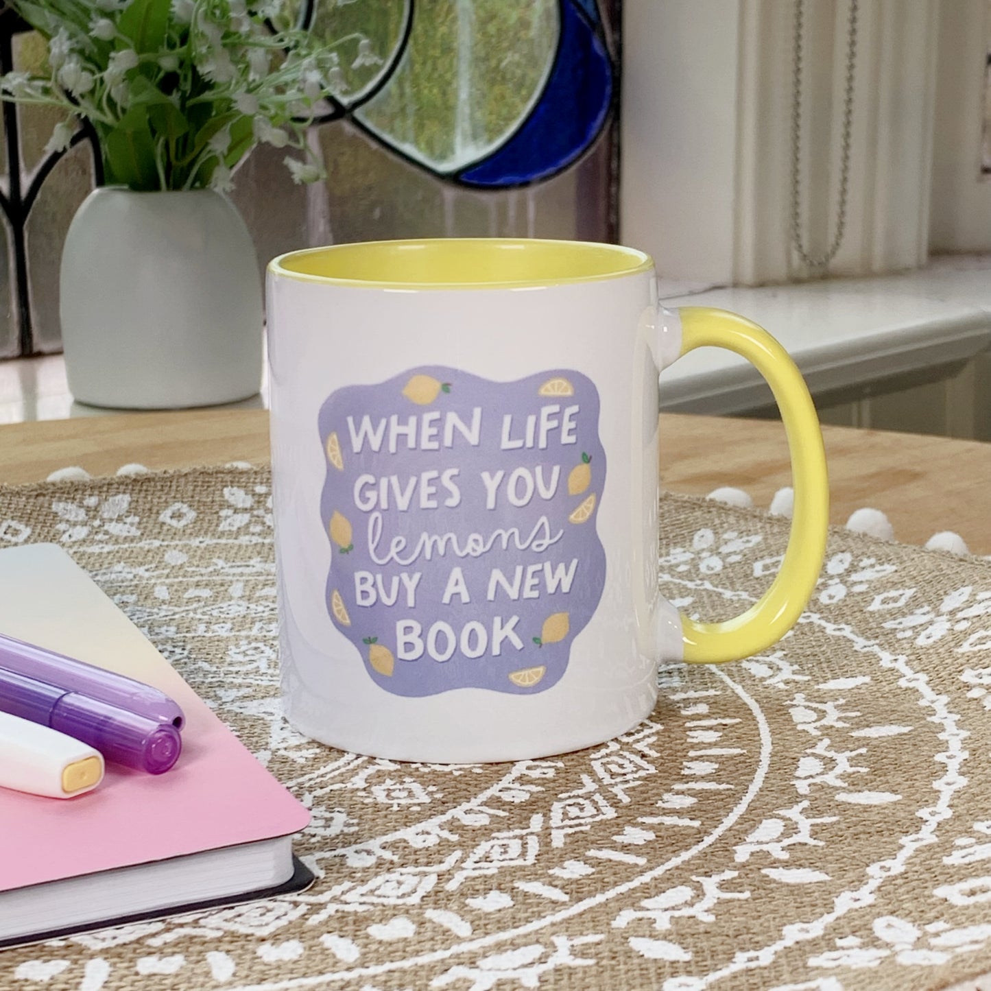 When Life Gives You Lemons Buy a New Book - Ceramic Mug