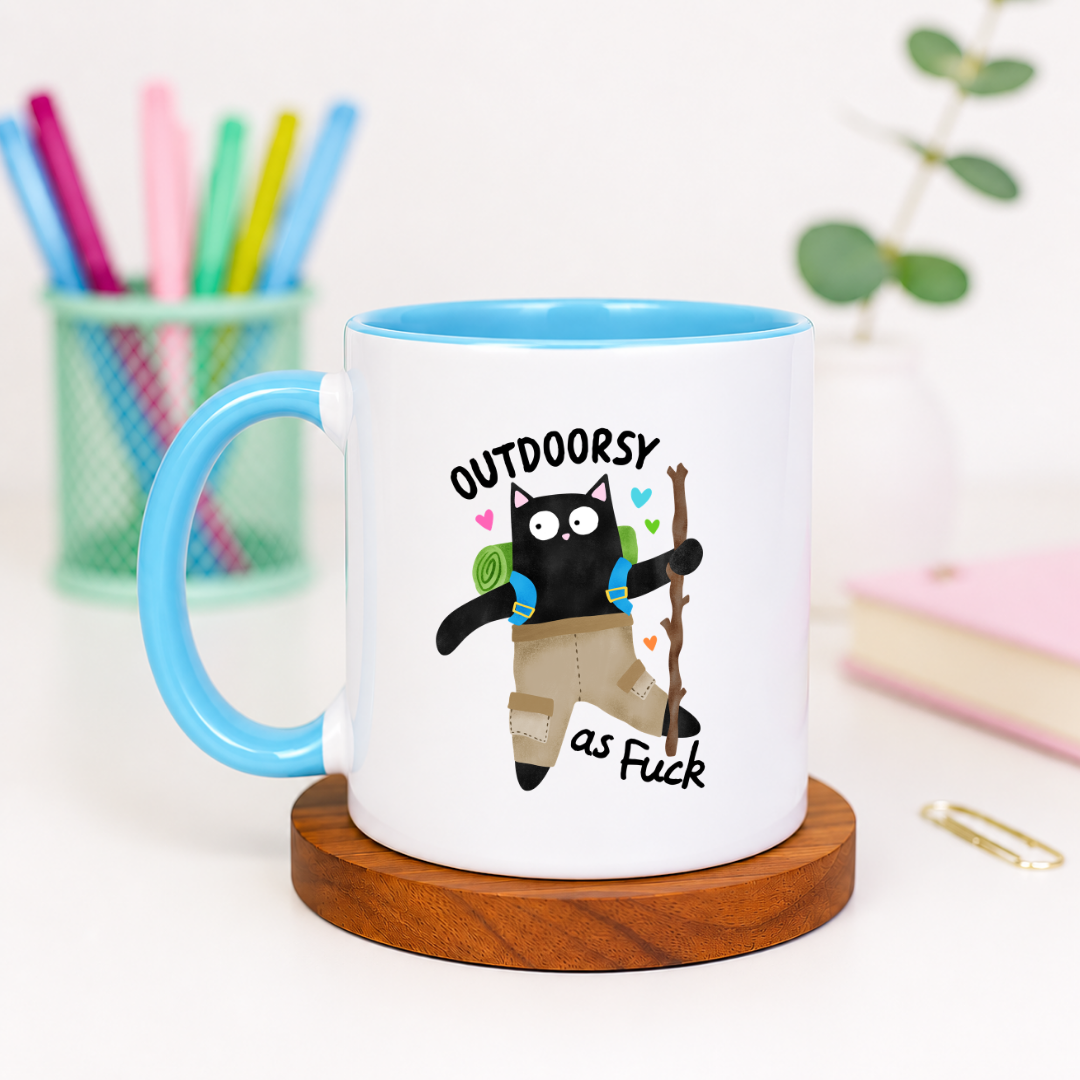 Outdoorsy as Fuck - Ceramic Mug