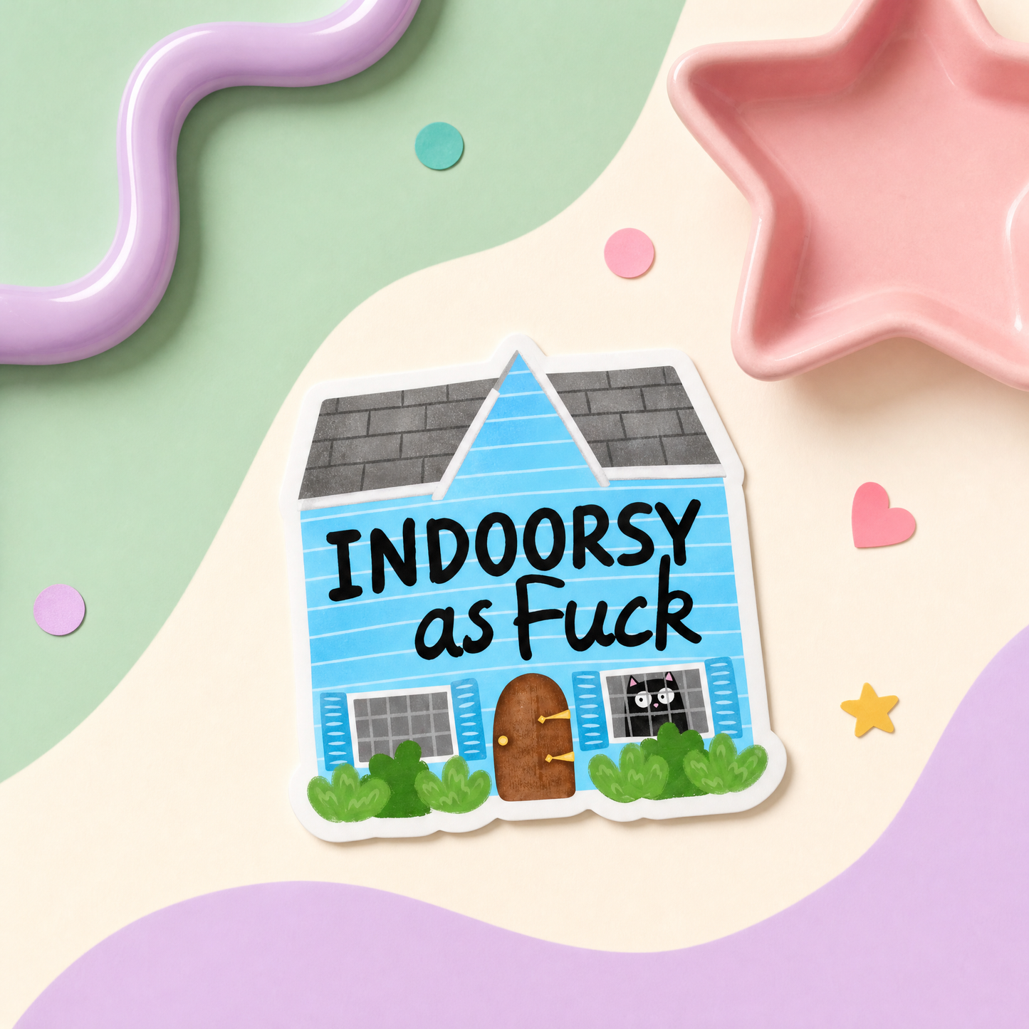 Indoorsy as Fuck - Vinyl Sticker