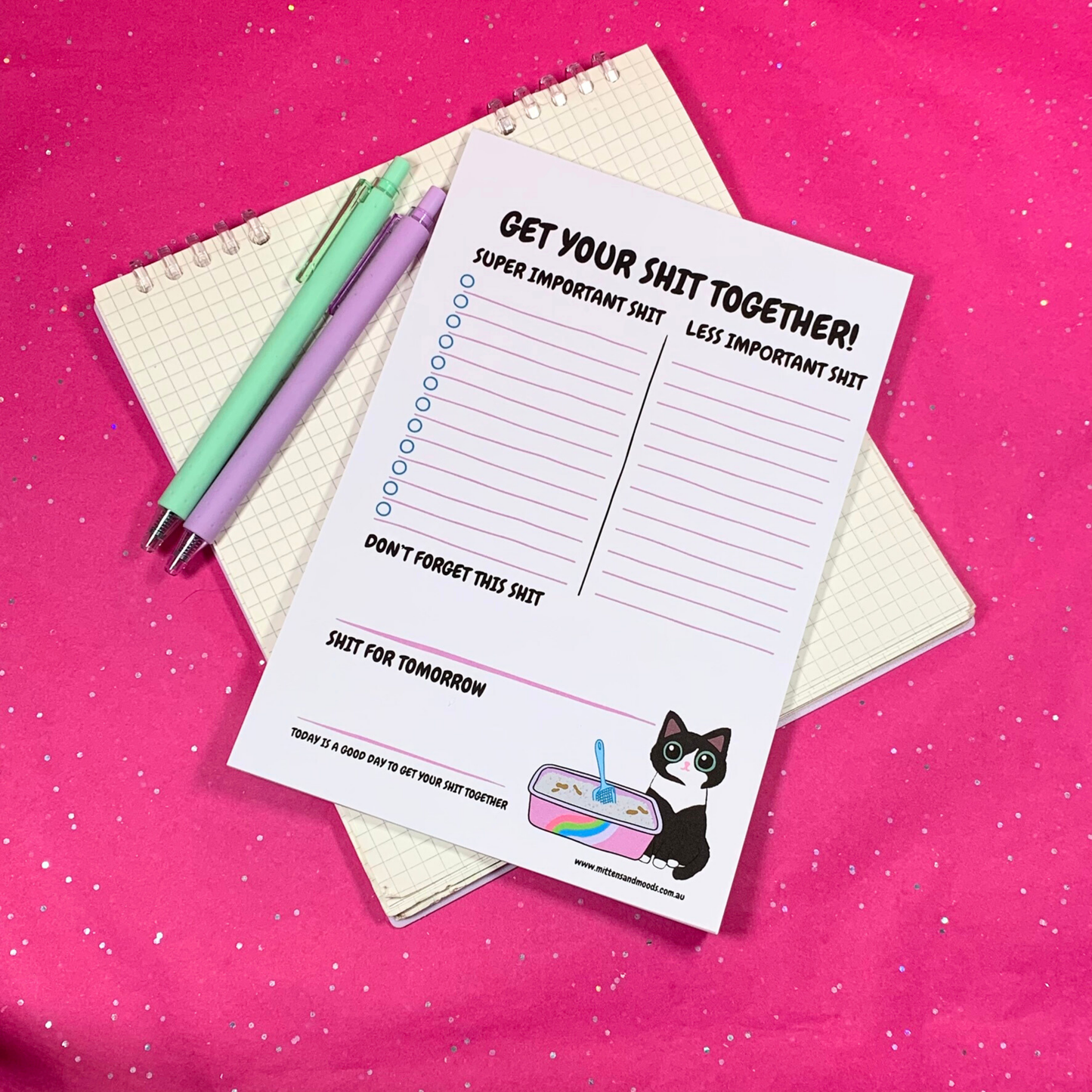 Get Your Shit Together - To Do List Notepad