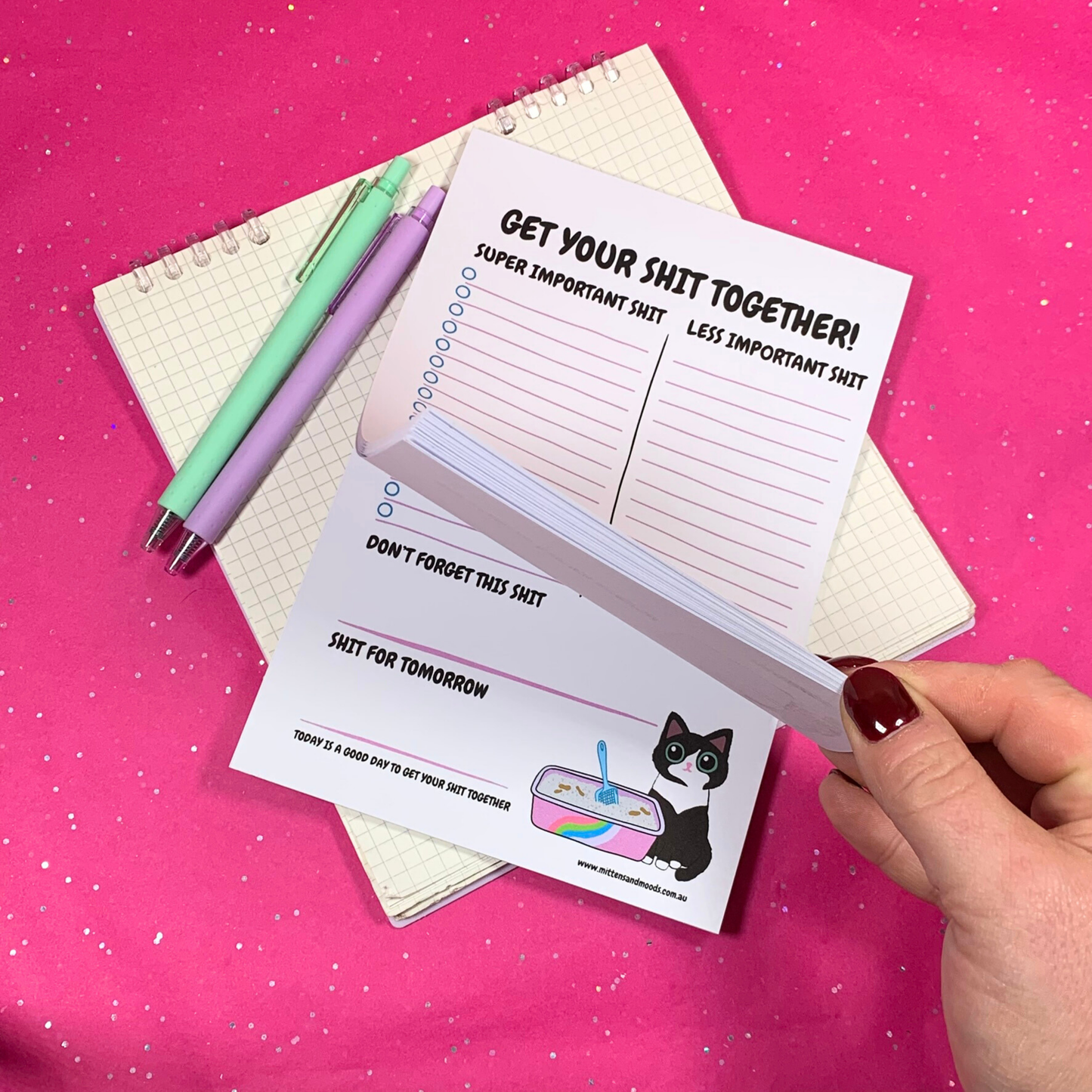 Get Your Shit Together - To Do List Notepad