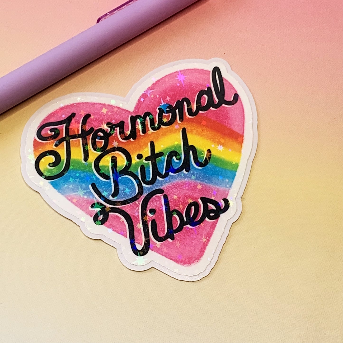 Hormonal Bitch Vibes - Vinyl Sticker