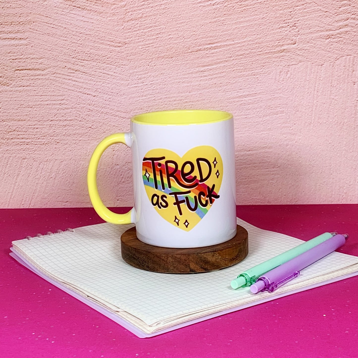 Tired As Fuck - Ceramic Mug