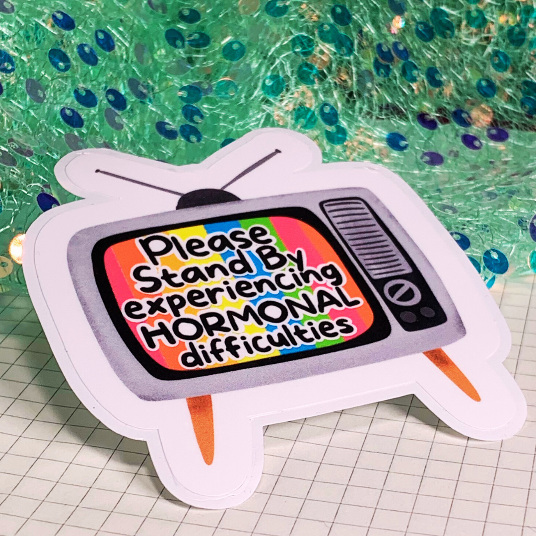 Please Stand By - Vinyl Sticker