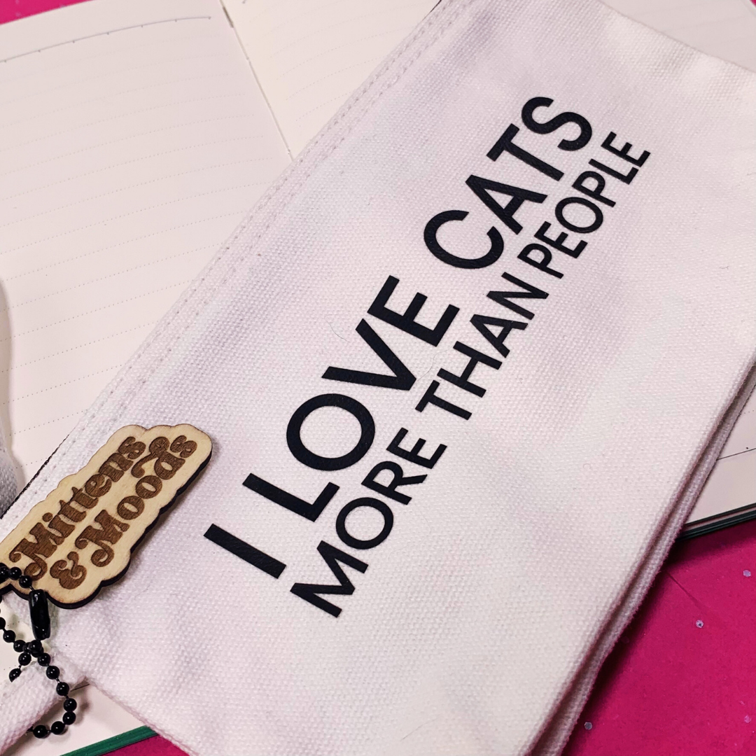 I Love Cats More Than People - Small Pouch