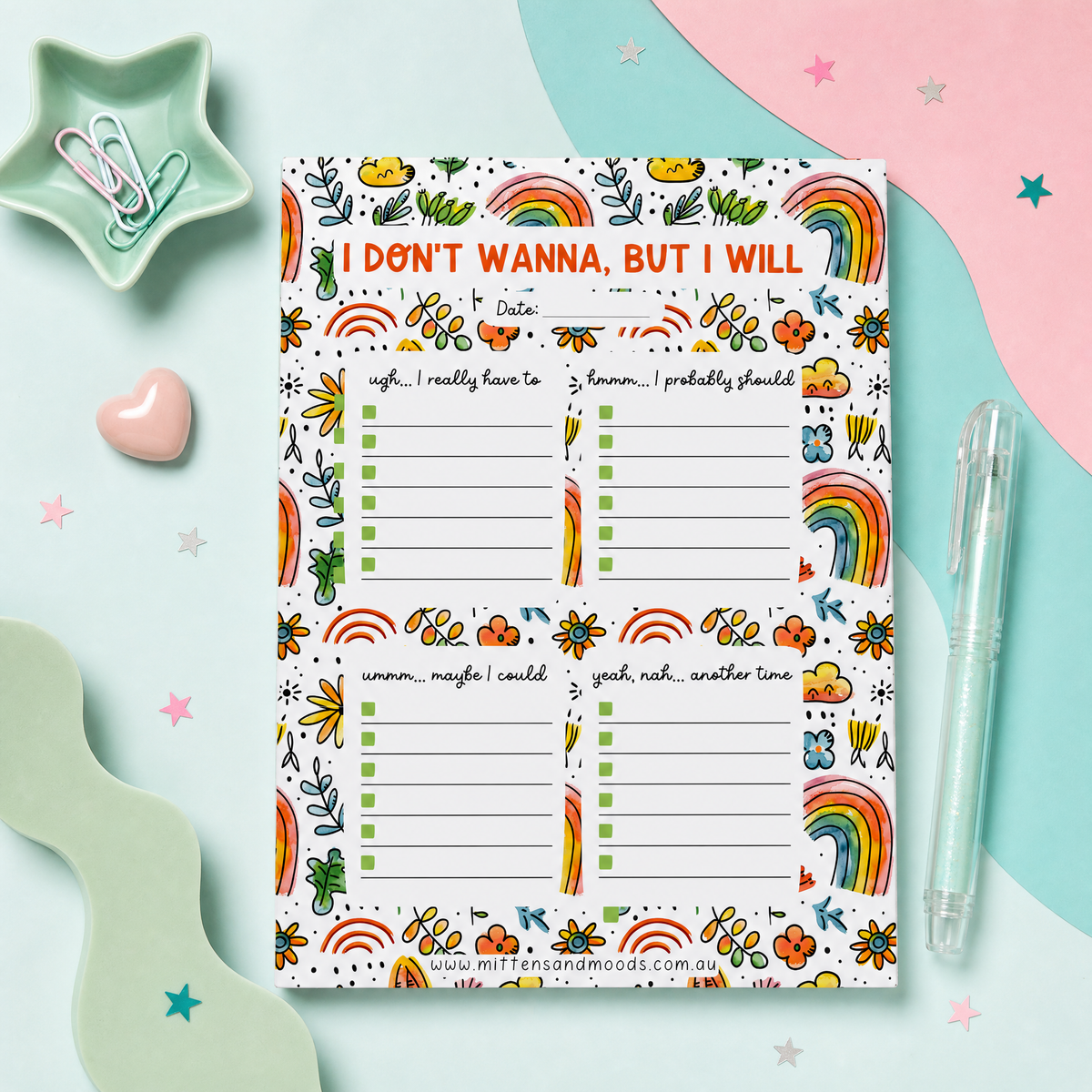Sunshine and Rainbows - Notepad