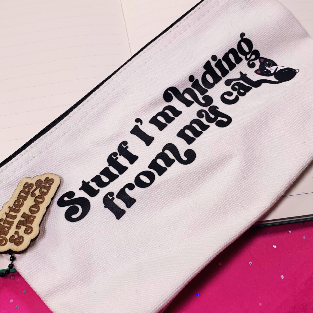 Stuff I'm Hiding From My Cat - Small Pouch