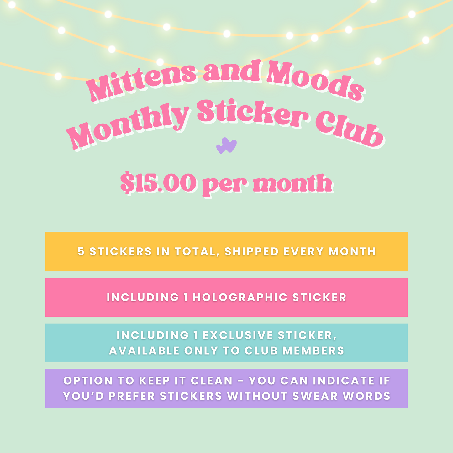 Monthly Sticker Club - Subscription