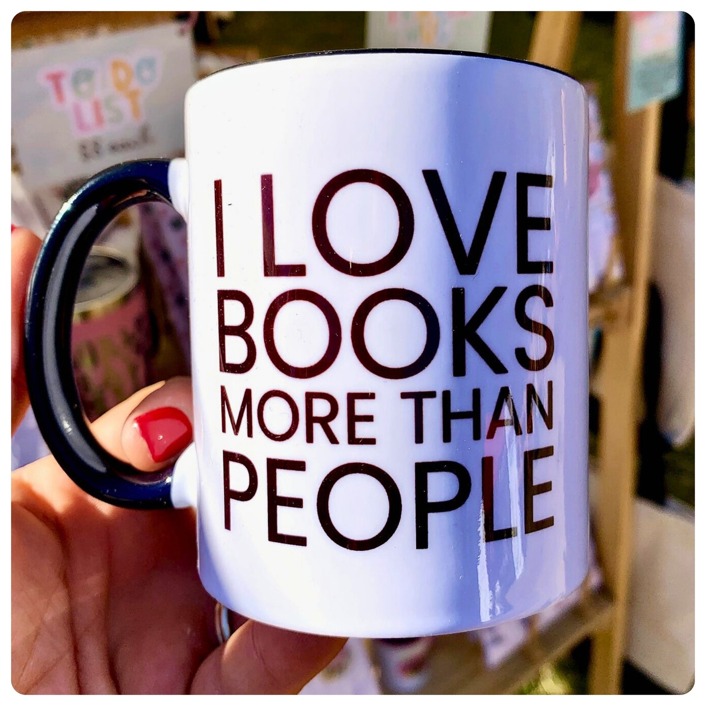 I Love Books More Than People - Ceramic Mug
