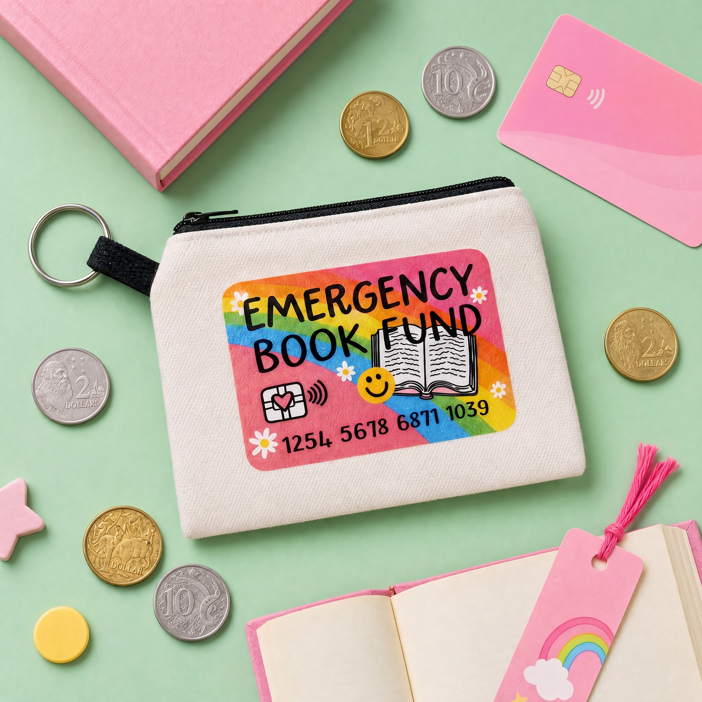 Emergency Book Fund Coin Purse