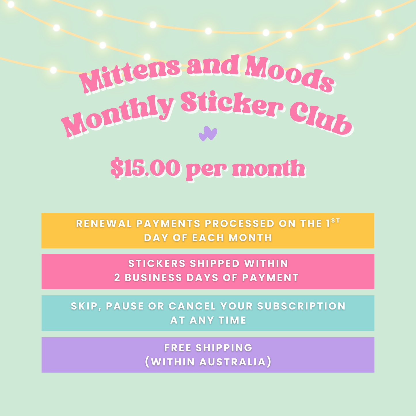 Monthly Sticker Club - Subscription