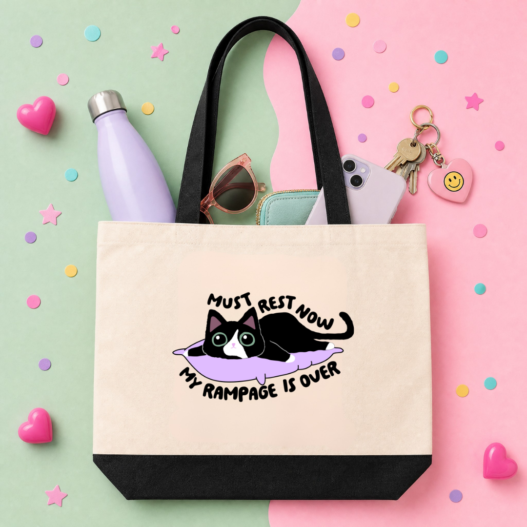 MTO Tote Bag - Must Rest Now, My Rampage Is Over