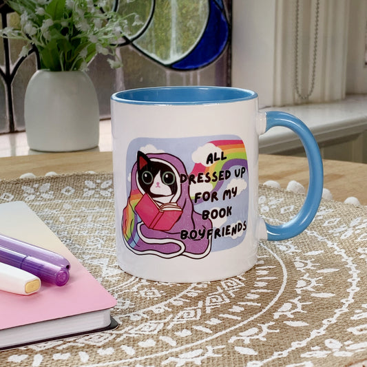 All Dressed Up for My Book Boyfriends - Ceramic Mug