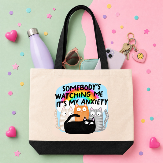 MTO Tote Bag - Somebodys Watching MeIts My Anxiety