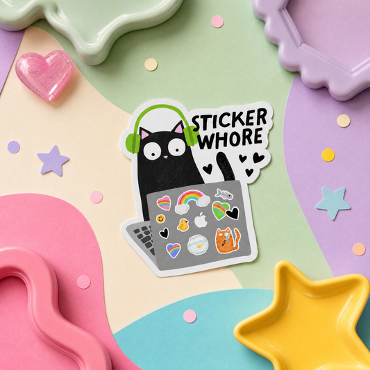 Sticker Whore - Vinyl Sticker