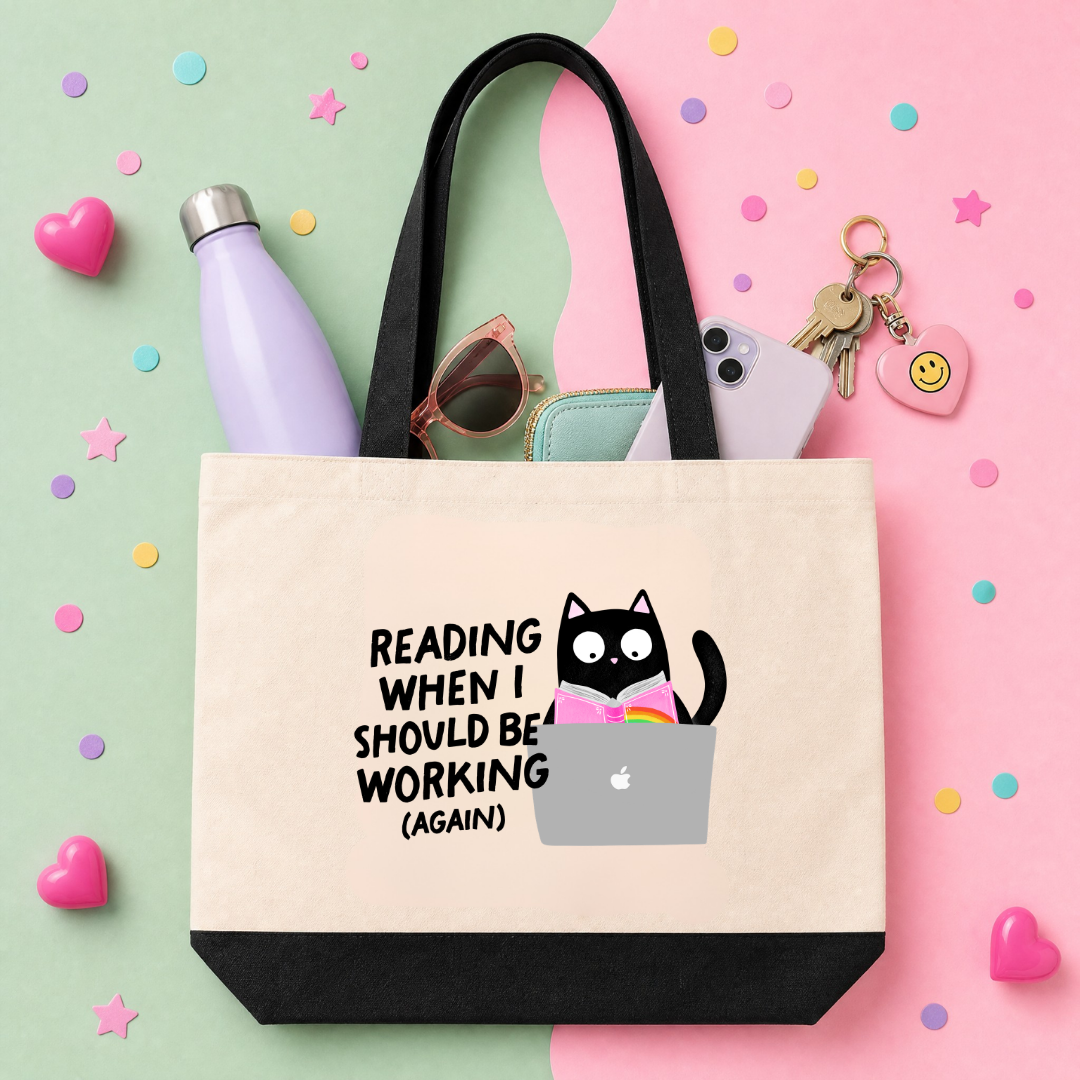 MTO Tote Bag - Reading When I Should Be Working