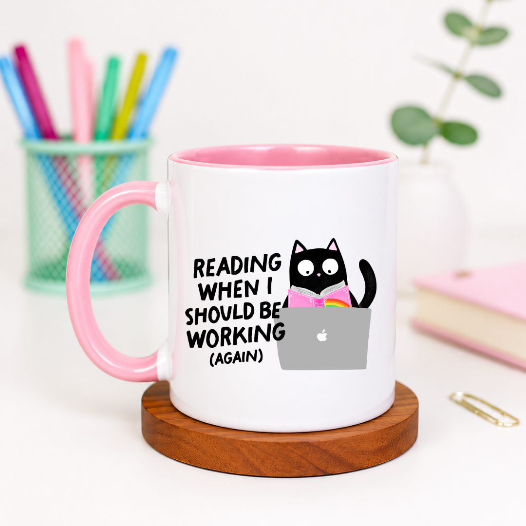 Reading When I Should Be Working Again - Ceramic Mug