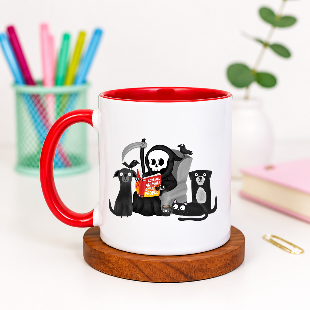 I Love Animals and Hate People - Ceramic Mug