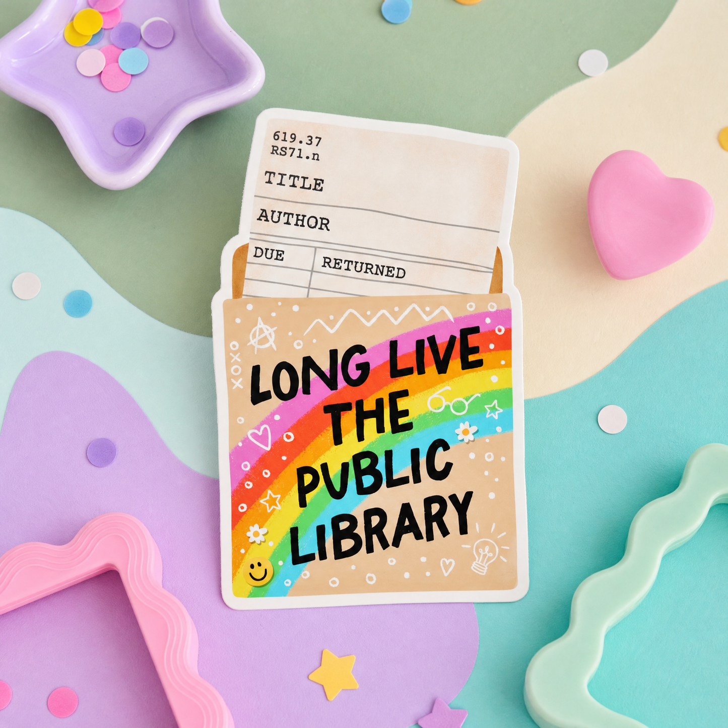 Long Live the Public Library - Vinyl Sticker