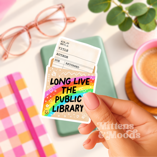 Long Live the Public Library - Vinyl Sticker
