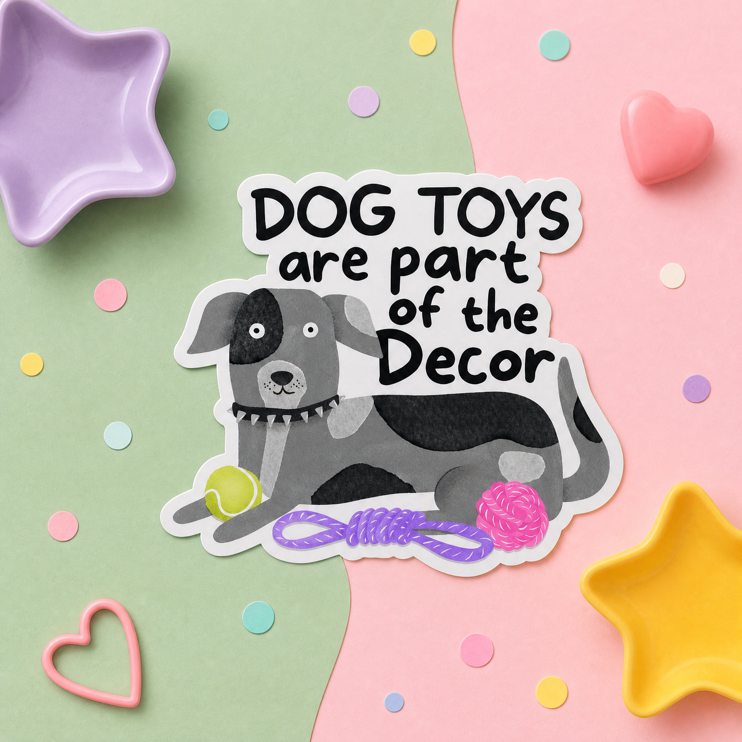 Dog Toys Are Part of the Decor - Vinyl Sticker