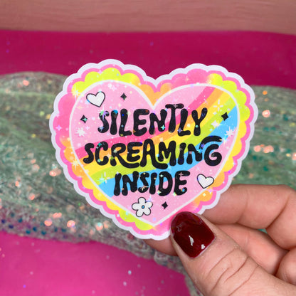 Silently Screaming Inside - Vinyl Sticker