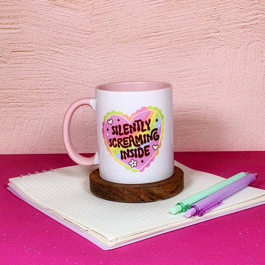 Silently Screaming Inside - Ceramic Mug