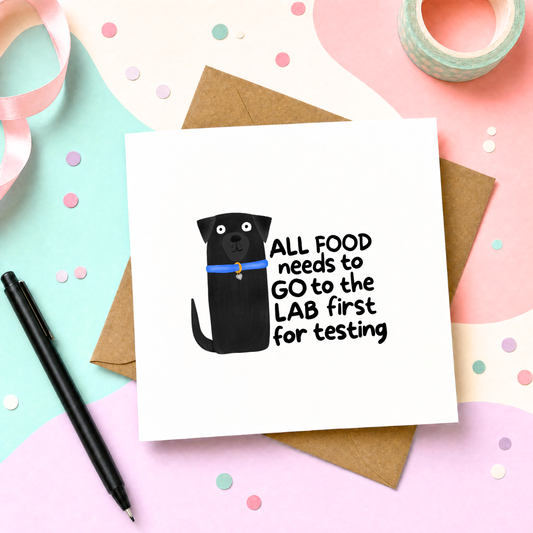 MTO Card - All food needs to go to the lab for testing