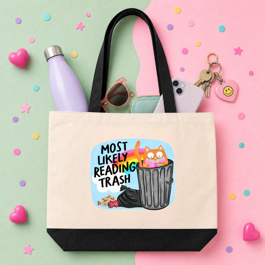 MTO Tote Bag - Most likely reading trash