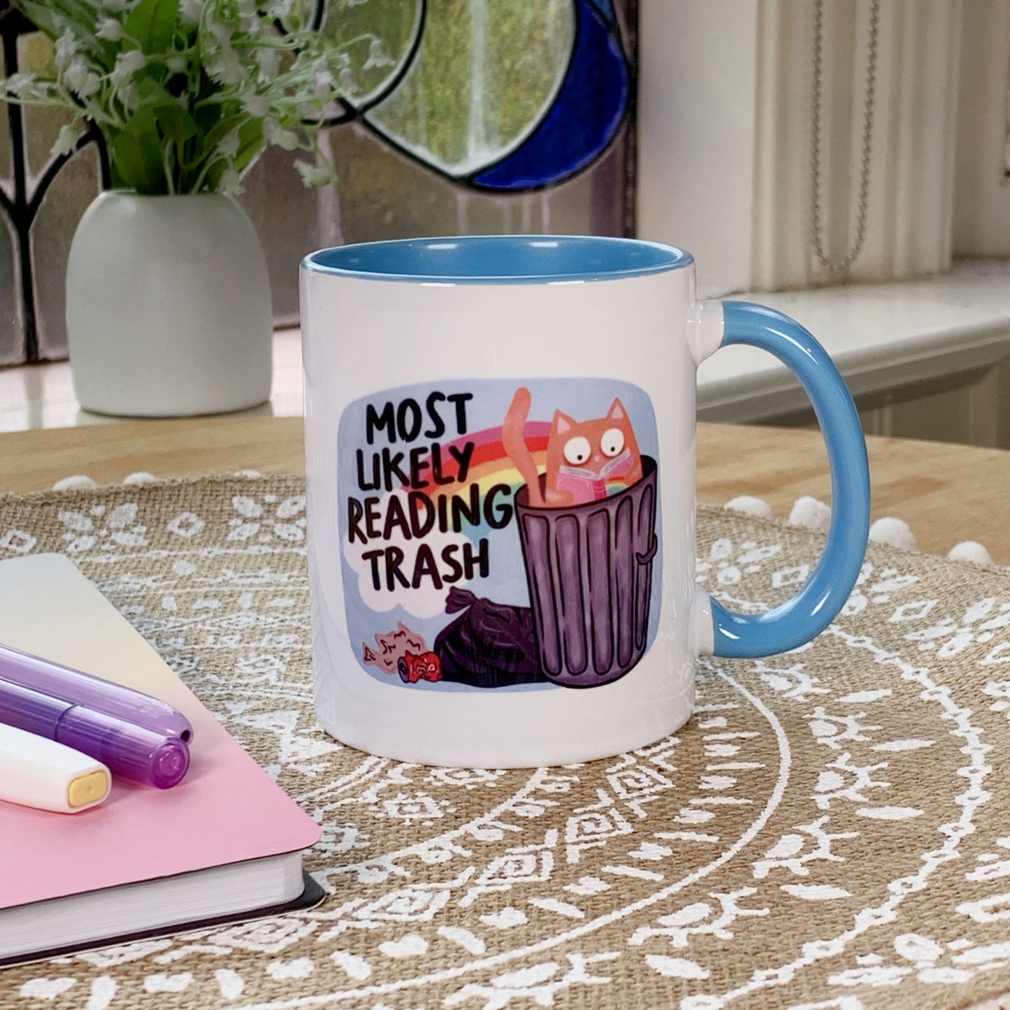 Most Likely Reading Trash  - Ceramic Mug