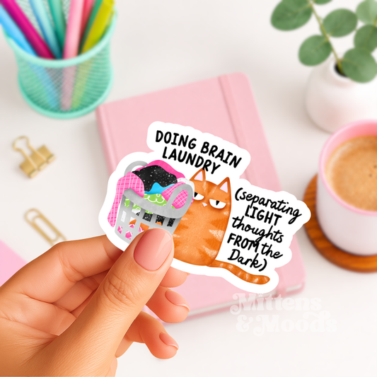 Doing Brain Laundry - Vinyl Sticker