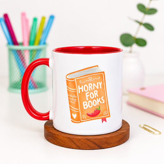 Horny for Books - Ceramic Mug
