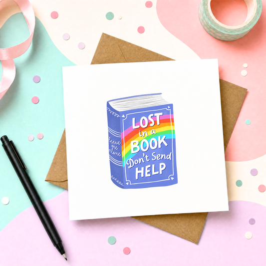 MTO Card - Lost in A Book Dont Send Help