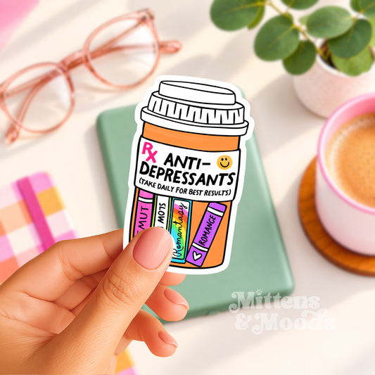 Antidepressants Books - Vinyl Sticker