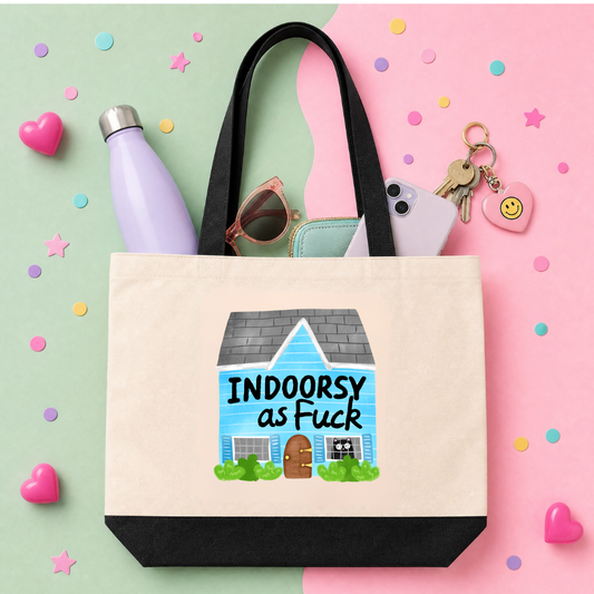 MTO Tote Bag -  Indoorsy As Fuck