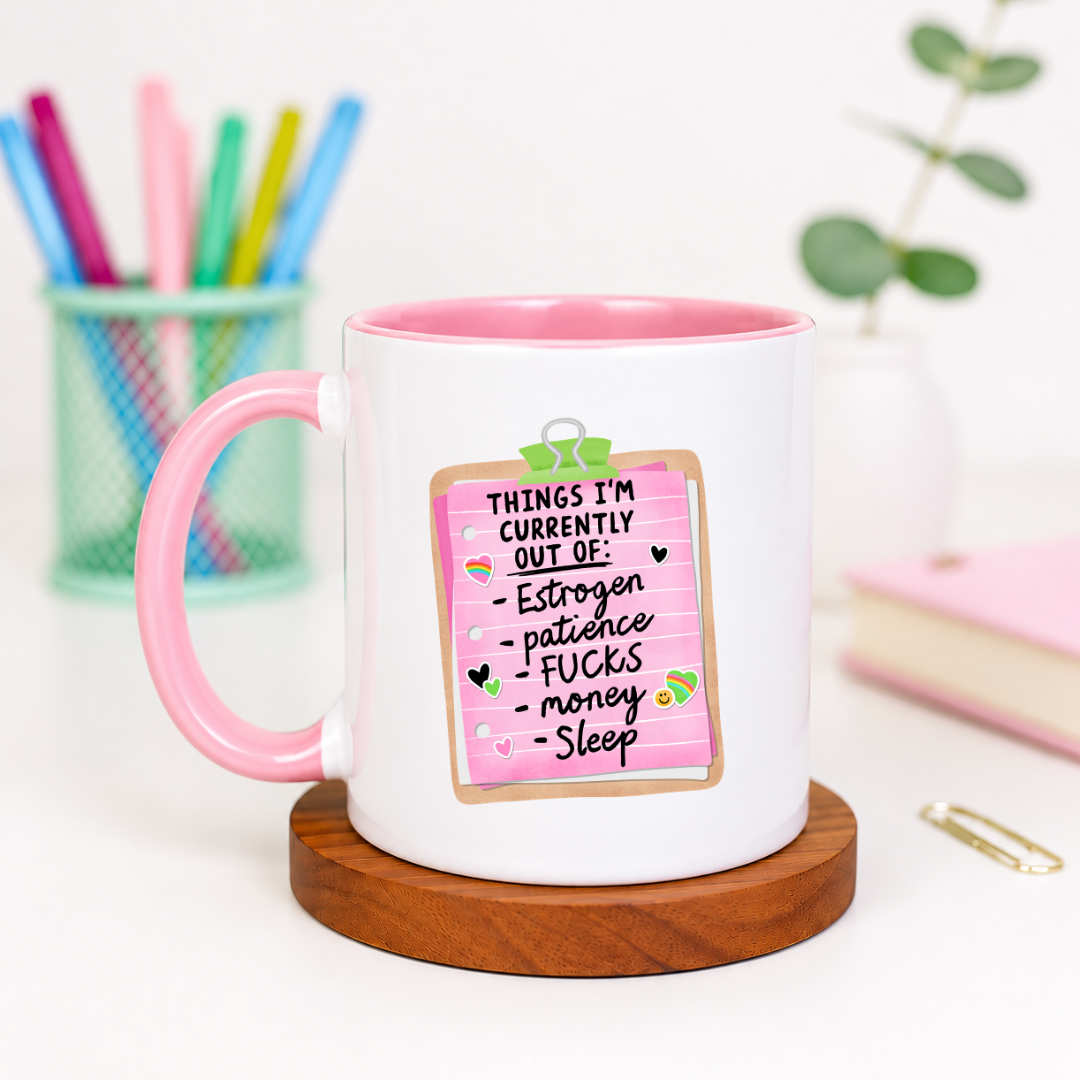 Things I'm Currently Out Of - Ceramic Mug