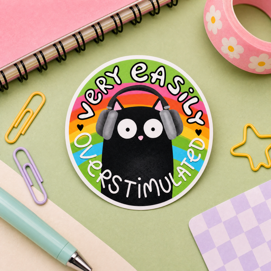 Very Easily Overstimulated - Vinyl Sticker