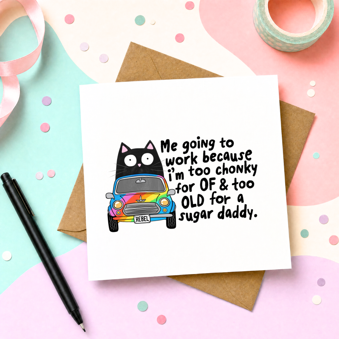Me Going To Work - Greeting Card