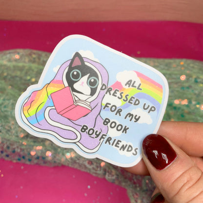 All Dressed Up For My Book Boyfriend - Vinyl Sticker