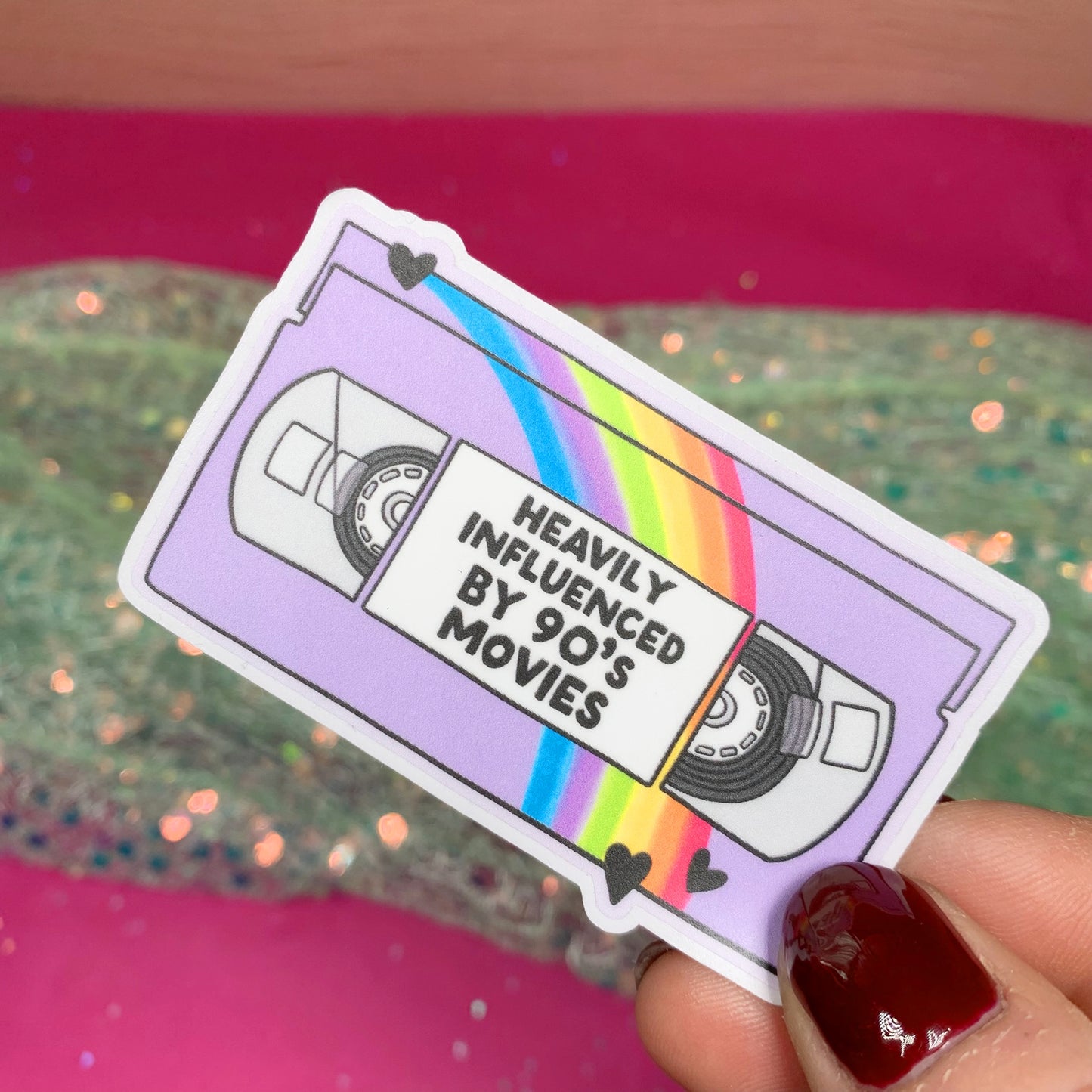 Heavily Influenced By 90s Movies - Vinyl Sticker